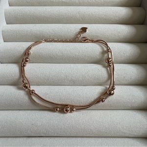 Bracelet 925 Real Silver Charm Bracelet Jewelry Gift For Women Rose Gold Color